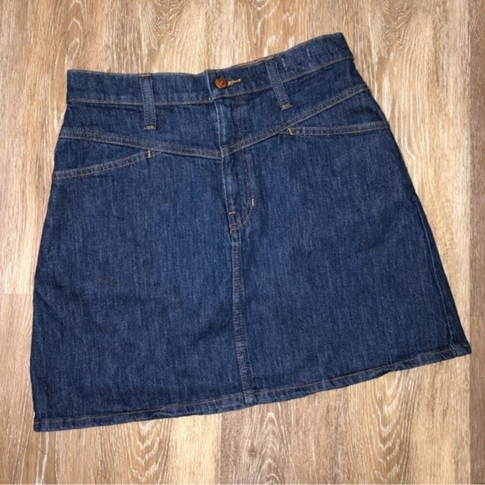 Madewell Novelty Yolk A-Line Stretch Denim Skirt 25 - Picture 3 of 8
